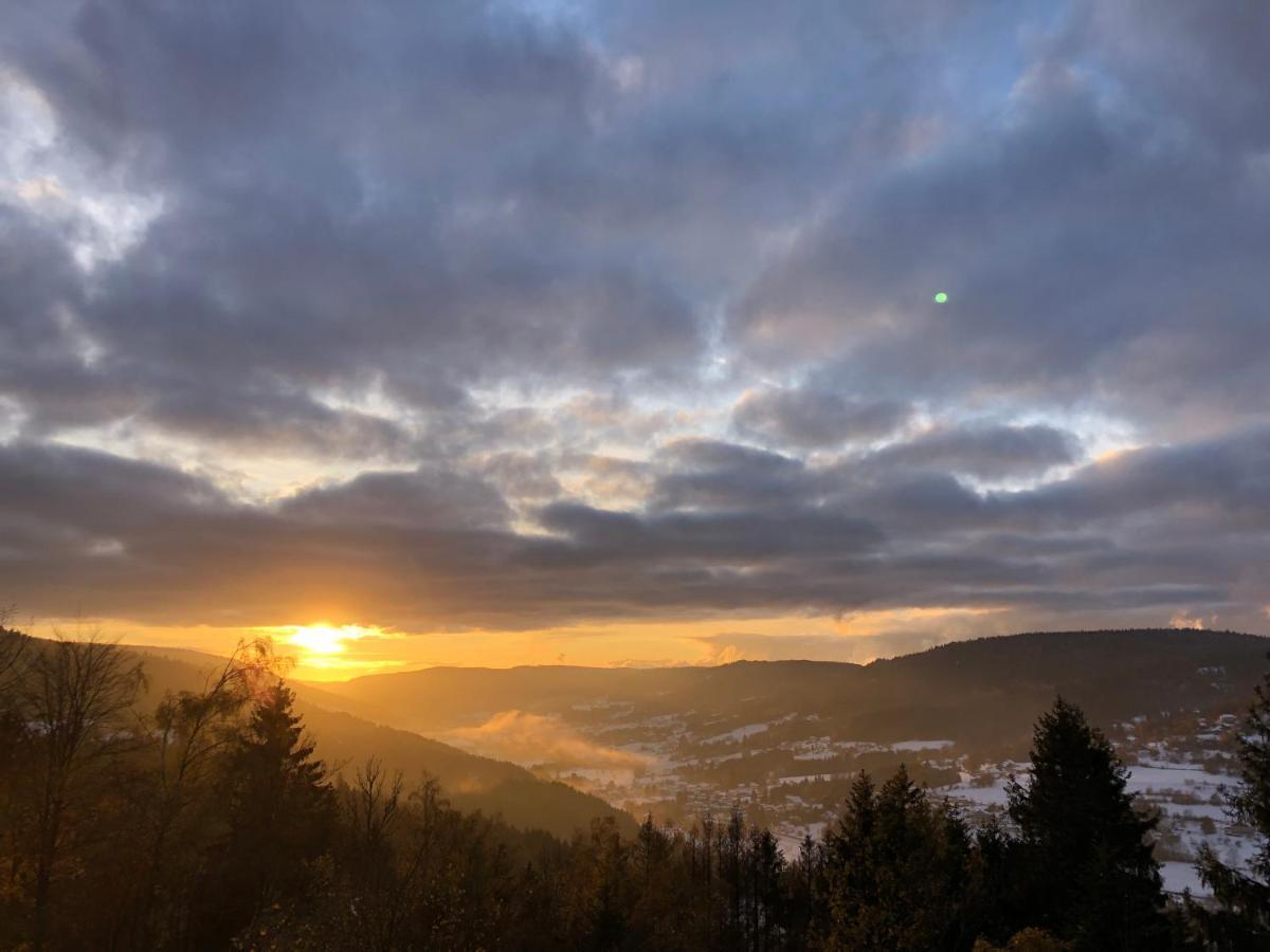 Le Gite Cozy De Bouvacote Avec Vue Panoramique Et Sauna Le Tholy Eksteriør billede