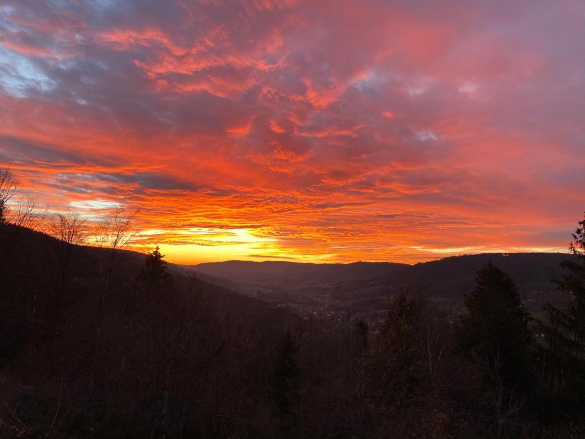 Le Gite Cozy De Bouvacote Avec Vue Panoramique Et Sauna Le Tholy Eksteriør billede