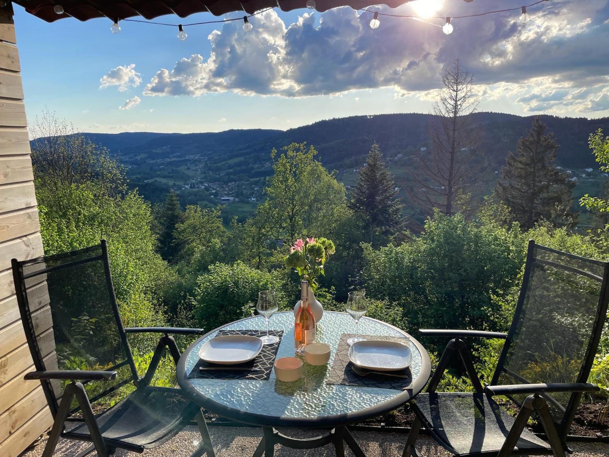 Le Gite Cozy De Bouvacote Avec Vue Panoramique Et Sauna Le Tholy Eksteriør billede